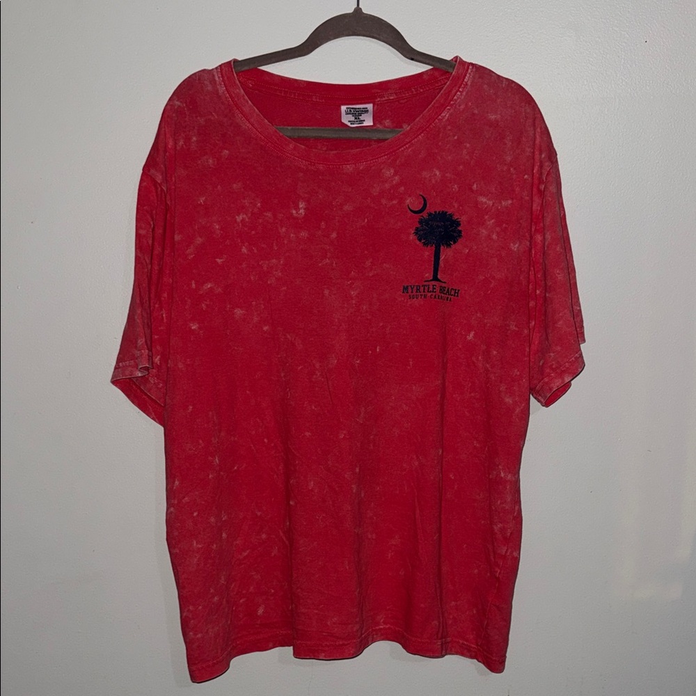 Red Graphic Myrtle Beach T-Shirt